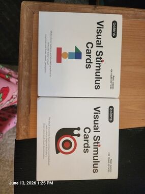 Visual Stimulus Cards for Kids - White